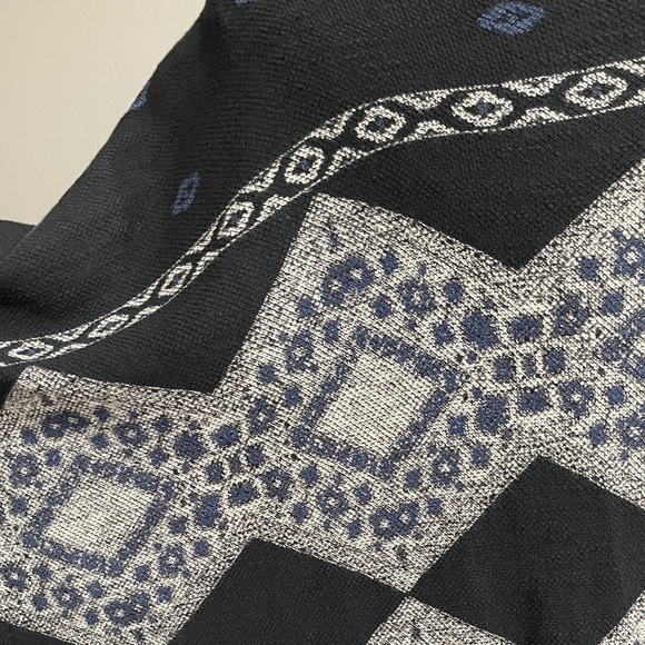 Aztec Boho Kimono Cardigan | Open Front Southwestern Drape | One Size - Picture 7 of 7